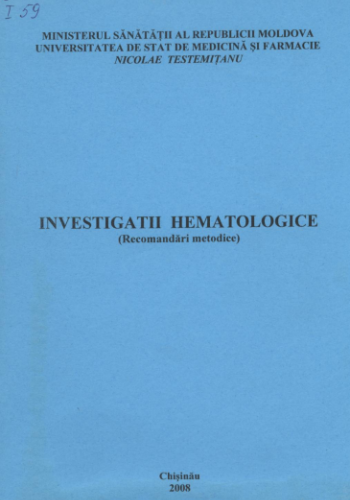 INVESTIGATII HEMATOLOGICE