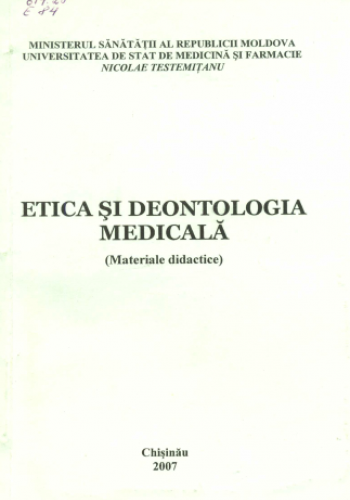 etica si deontologia medicala